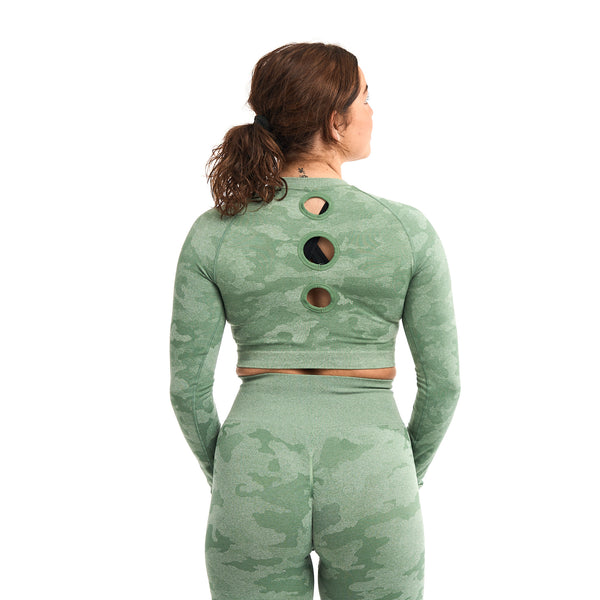 Superior Performance - Camo Green Top // Longsleeve